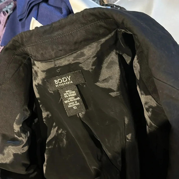 BODY by Victoria Black Blazer Sz 10 - Picture 14 of 15